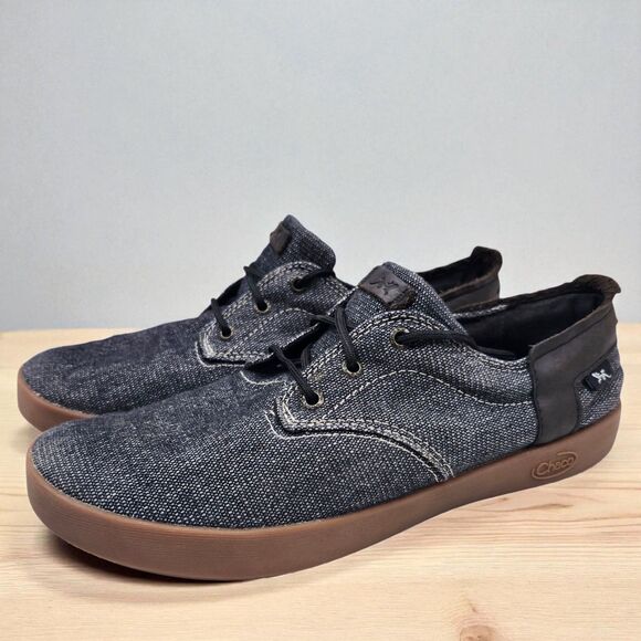 Chaco Davis Lace Up Casual Sneakers Mens 7.5 Charcoal Gray J106603 Athleisure - Picture 1 of 10